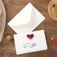 Load image into Gallery viewer, 3D Heart Valentine Day Greeting Card Blessings Messages Cards with Envelopes, ECG, I Heart U, Balloon, Palm