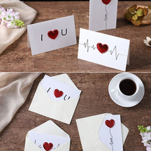Load image into Gallery viewer, 3D Heart Valentine Day Greeting Card Blessings Messages Cards with Envelopes, ECG, I Heart U, Balloon, Palm