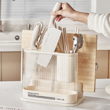 Load image into Gallery viewer, Cream Style Kitchen Storage Rack Knife Holder Chopping Board, Pot Lid Rack, Knife Rack, 2 In 1