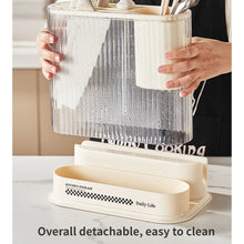 Load image into Gallery viewer, Cream Style Kitchen Storage Rack Knife Holder Chopping Board, Pot Lid Rack, Knife Rack, 2 In 1