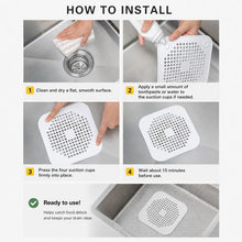 Load image into Gallery viewer, Floor Drain Pad With Suction Pad Kitchen Bathroom Anti Clogging Hair Strainer Sewer Floor Drain Plugs
