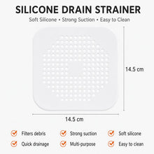 Load image into Gallery viewer, Floor Drain Pad With Suction Pad Kitchen Bathroom Anti Clogging Hair Strainer Sewer Floor Drain Plugs