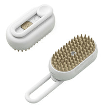 Load image into Gallery viewer, Pet Electric Spray Comb Rechargeable Cat Steamy Grooming Brush Cleaning Tool, Handle White, Handle Coffee
