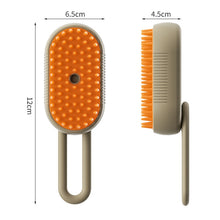 Load image into Gallery viewer, Pet Electric Spray Comb Rechargeable Cat Steamy Grooming Brush Cleaning Tool, Handle White, Handle Coffee