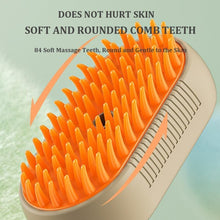Load image into Gallery viewer, Pet Electric Spray Comb Rechargeable Cat Steamy Grooming Brush Cleaning Tool, Handle White, Handle Coffee