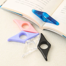 Load image into Gallery viewer, Thumb Bookmark Acrylic Book Holder Support Reading Aids For Students