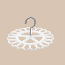 Load image into Gallery viewer, 360 Degree Rotatable Sock Hanger With 20 Clips Round Laundry Drying Rack