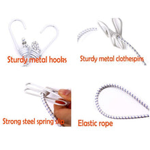 Load image into Gallery viewer, Outdoor Travel Retractable Windproof Clothesline with 12 Clips