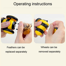 Load image into Gallery viewer, Bee Shaped Cats Motorized Toys Intelligent Cats Teasing Pet Toy Stroller, 60 x 53 x 38mm