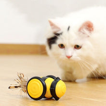 Load image into Gallery viewer, Bee Shaped Cats Motorized Toys Intelligent Cats Teasing Pet Toy Stroller, 60 x 53 x 38mm