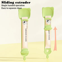 Load image into Gallery viewer, Cat Feeder Cat Strip Squeezer Pet Snack Minced Meat Feeding Spoon, Orange, Green, Beige