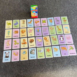 36pcs /Box Children Enlightenment Early Learning English Word Cards