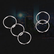 Load image into Gallery viewer, 10pcs 1.5 X 25mm Key Holder Ring Metal Key Chain Charm Ring