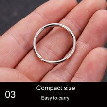 Load image into Gallery viewer, 10pcs 1.5 X 25mm Key Holder Ring Metal Key Chain Charm Ring