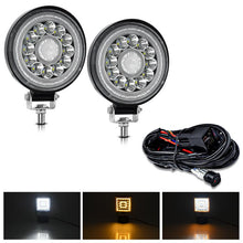 Load image into Gallery viewer, 4 Inch Round Mixed Luminous Double-Circle Angel Eye Work Light, D0102