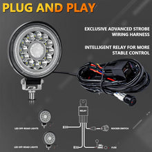Load image into Gallery viewer, 4 Inch Round Mixed Luminous Double-Circle Angel Eye Work Light, D0102