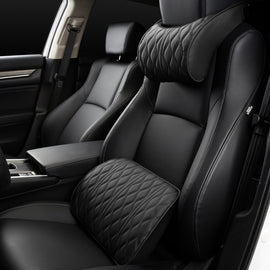 Car Seat Memory Foam Support Cushion, Black Headrest