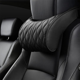 Car Seat Memory Foam Support Cushion, Black Headrest
