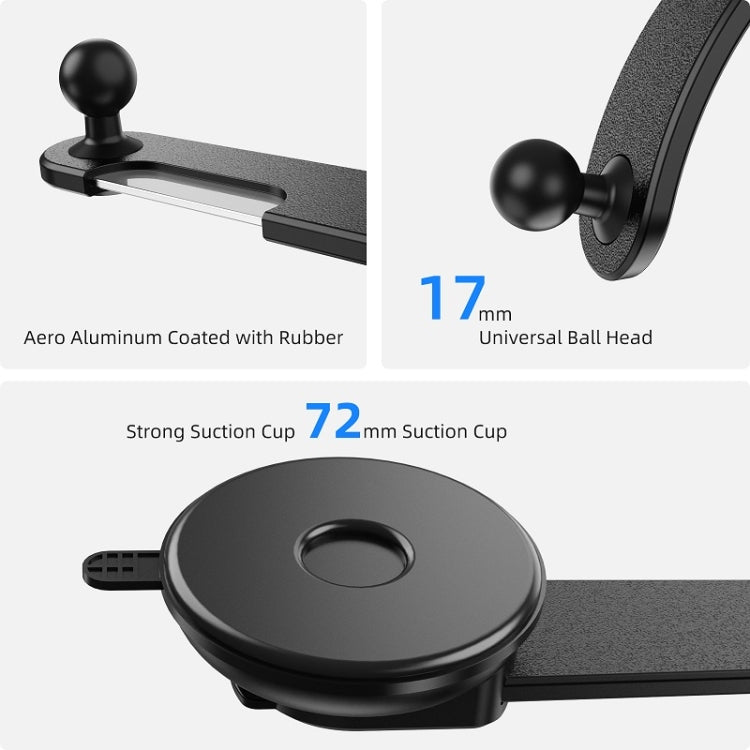 Car Dashboard Suction Cup Double Chuck Mobile Phone Holder