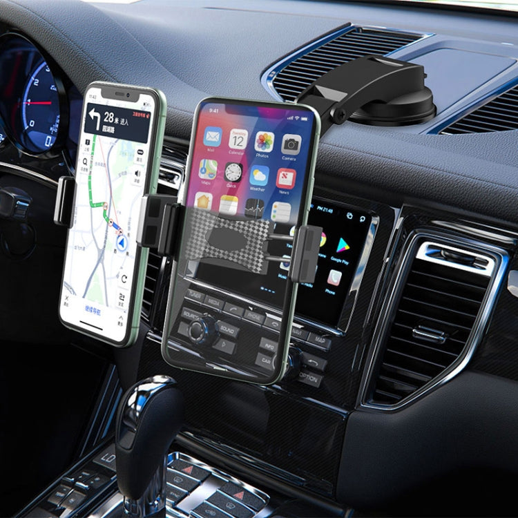 Car Dashboard Suction Cup Double Chuck Mobile Phone Holder
