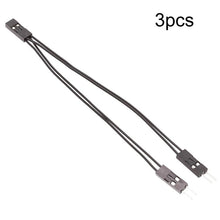 Load image into Gallery viewer, 3pcs DuPont Terminal Wire DuPont 2.54 Connection Cable 2Pin 1 To 2 Wire One Female To Two Males, 10cm