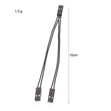 Load image into Gallery viewer, 3pcs DuPont Terminal Wire DuPont 2.54 Connection Cable 2Pin 1 To 2 Wire One Female To Two Males, 10cm