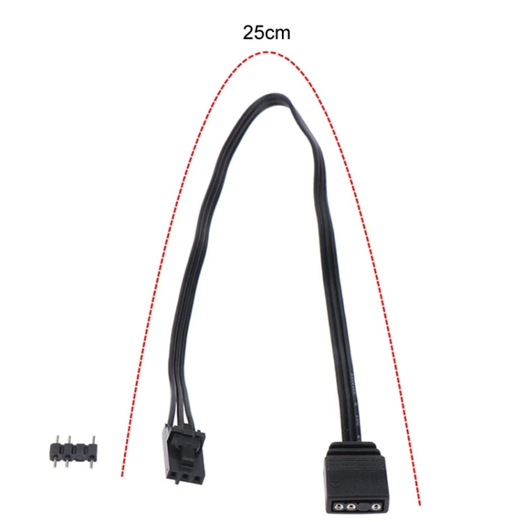 For Pirate Ship Controller Adapter Cable QL LL120 ICUE Divine Light Synchronization, 3Pin, 4Pin