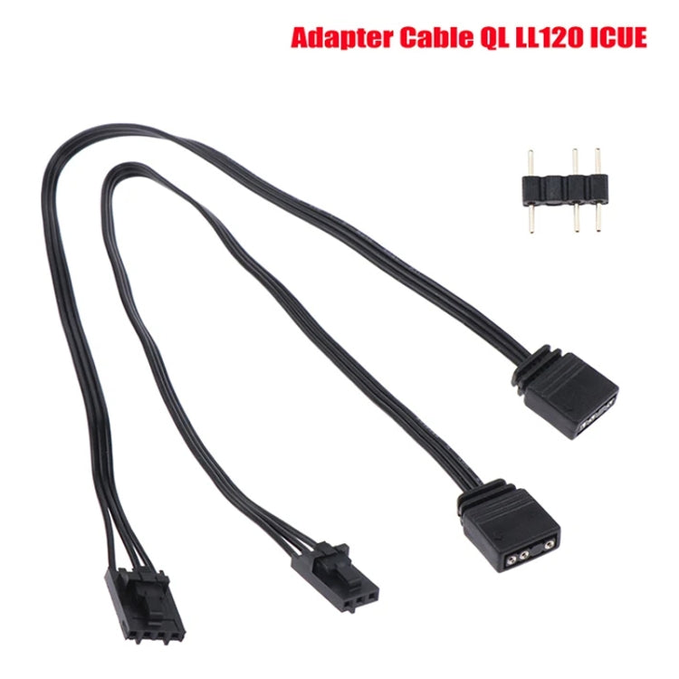 For Pirate Ship Controller Adapter Cable QL LL120 ICUE Divine Light Synchronization, 3Pin, 4Pin