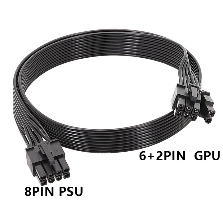 For Corsair 18AWG Flat Cable Power Module Cable Graphics Card Module Cable 8Pin To 8Pin 6+2, 50cm For Corsair, 60cm For Corsair