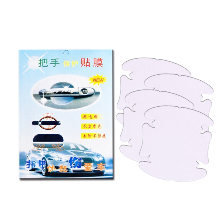 Car Door Handle Scratch Resistant Invisible Protective Film, 4pcs/set