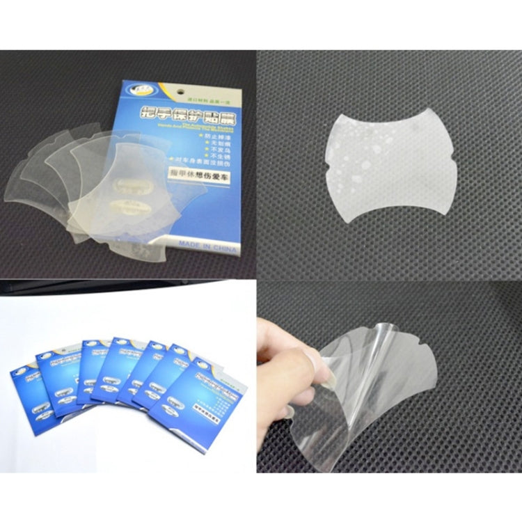 Car Door Handle Scratch Resistant Invisible Protective Film, 4pcs/set