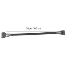 Load image into Gallery viewer, Power Supply SATA 15Pin Male And Female Extension Cable Durable Hard Disk Drive Power Connection Cables, 30cm 15Pin, 60cm 15Pin