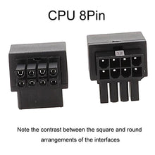 Load image into Gallery viewer, Motherboard CPU 8Pin Power Steering Connector Interface Steering Header 90 Degree Adaptor, Positive Bend A Type, Reverse Curve B Type