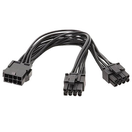 8P Female To Dual 6+2Pin Male Graphics Card Power Cable 8P To Dual 8P 1 To 2 Power Adapter Cable, 8P Female To Dual 6+2Pin Male