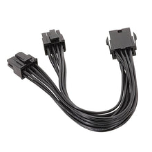 Load image into Gallery viewer, 8P Female To Dual 6+2Pin Male Graphics Card Power Cable 8P To Dual 8P 1 To 2 Power Adapter Cable, 8P Female To Dual 6+2Pin Male