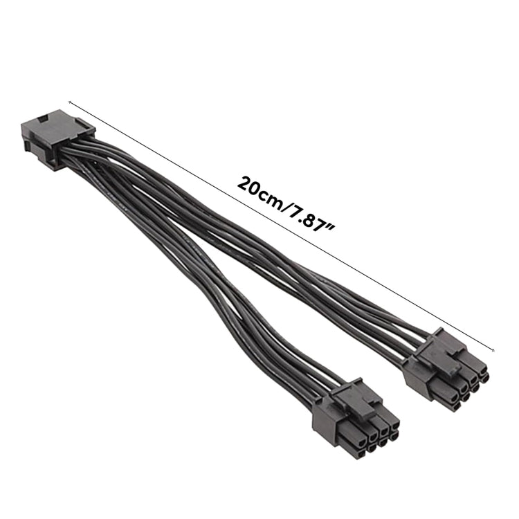 8P Female To Dual 6+2Pin Male Graphics Card Power Cable 8P To Dual 8P 1 To 2 Power Adapter Cable, 8P Female To Dual 6+2Pin Male