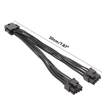 Load image into Gallery viewer, 8P Female To Dual 6+2Pin Male Graphics Card Power Cable 8P To Dual 8P 1 To 2 Power Adapter Cable, 8P Female To Dual 6+2Pin Male