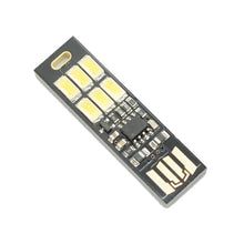 Load image into Gallery viewer, 6LED Tactile Dimmable Emergency Lights USB Light Piece Mobile Power Supply Lantern