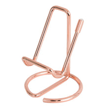 Load image into Gallery viewer, Wrought Iron Stable Desktop Tablet Phone Lazy Stand Office Business Card Holder