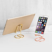 Load image into Gallery viewer, Wrought Iron Stable Desktop Tablet Phone Lazy Stand Office Business Card Holder