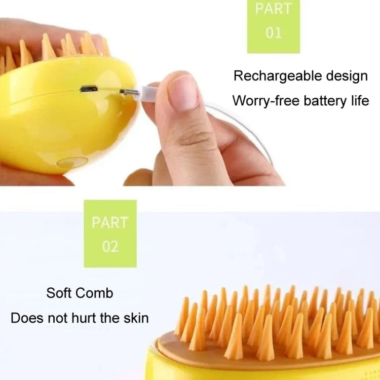 Mango Pet Electrical Spray Massage Comb Hair Removal Cleaning Grooming Brush For Cats And Dogs