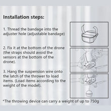Load image into Gallery viewer, Drone Universal Transport Thrower Drop Device With Remote Control, Style 1