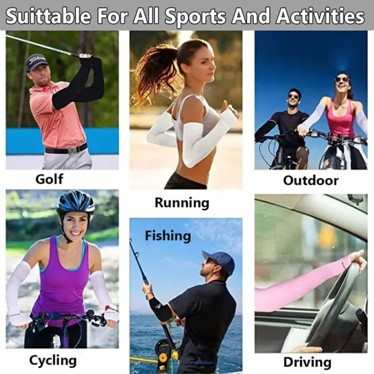 Cooling Arm Sleeve Sun UV Protection Straight Sleeve Cover Summer Outdoor Sports Cycling Travel Supplies