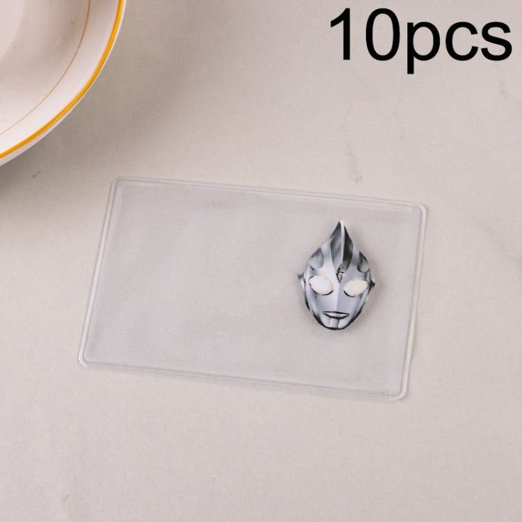 10pcs Transparent Antimagnetic Spoof Avatar ID Card Cover