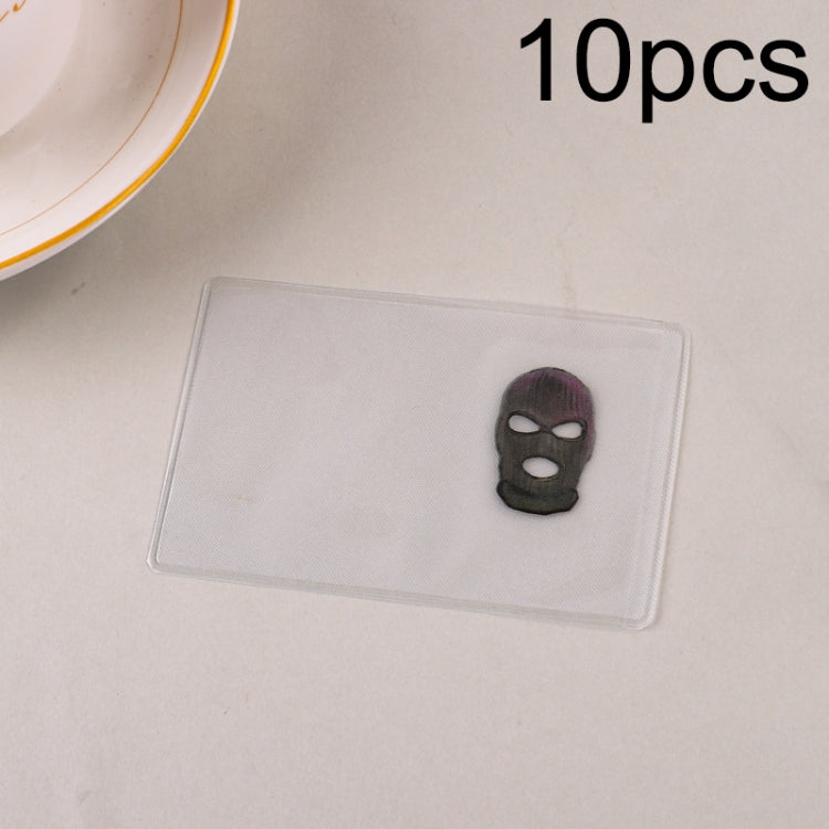 10pcs Transparent Antimagnetic Spoof Avatar ID Card Cover