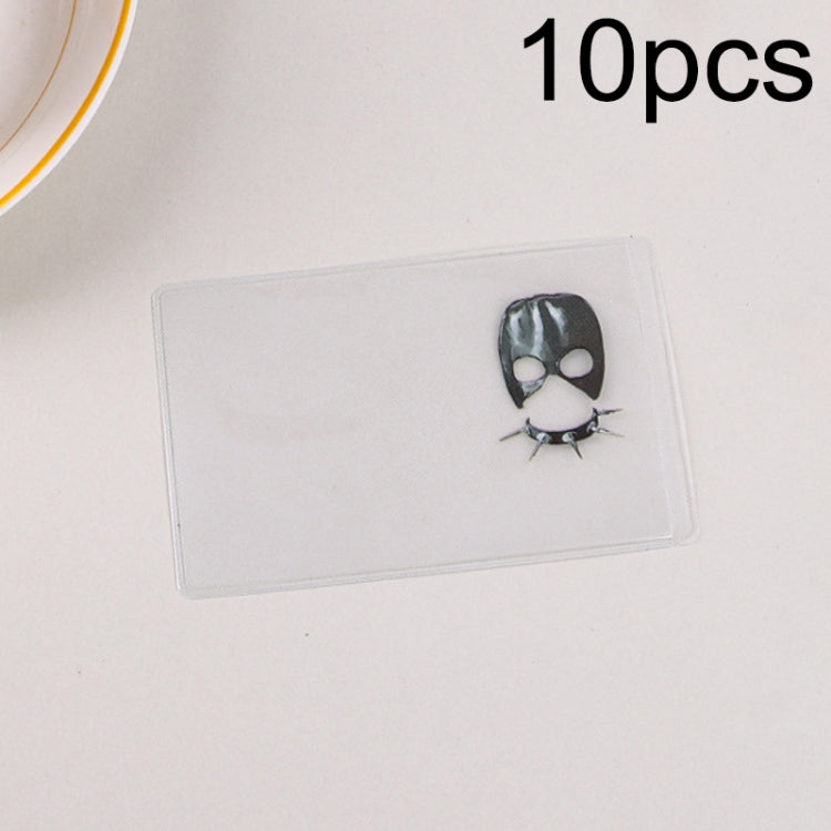 10pcs Transparent Antimagnetic Spoof Avatar ID Card Cover