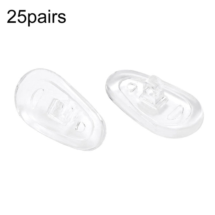 25pairs Eyeglasses Airbag Nosepiece Silicone Soft Nose Pad Universal Accessory