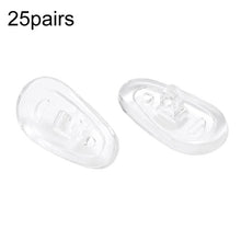 Load image into Gallery viewer, 25pairs Eyeglasses Airbag Nosepiece Silicone Soft Nose Pad Universal Accessory