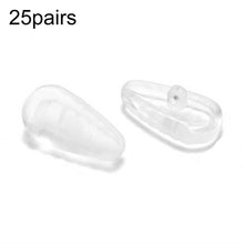Load image into Gallery viewer, 25pairs Eyeglasses Airbag Nosepiece Silicone Soft Nose Pad Universal Accessory