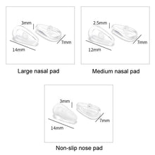 Load image into Gallery viewer, 25pairs Eyeglasses Airbag Nosepiece Silicone Soft Nose Pad Universal Accessory